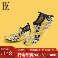 范德安（BALNEAIRE）迪士尼米奇和他的朋友们系列儿童沙滩鞋时尚可爱 DKSTX01 萌动黄 32-33
