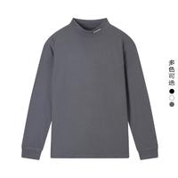 gxgjeans 冬半高领打底衫长袖针织男式T恤男