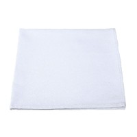 匠行 口布 擦杯布摆台样板间餐巾布50*50cm(10条装)平纹白色化纤口布