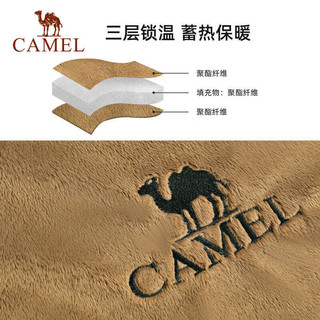 CAMEL 骆驼 户外露营睡袋成人冬季加厚防寒大人保暖旅行便携式珊瑚绒睡袋 1J32266863暖沙色1.8KG