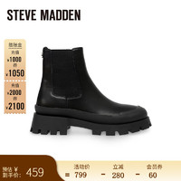 史蒂夫·马登 STEVE MADDEN/思美登秋冬舒适烟筒靴切尔西靴Mt BLANC 黑色 34