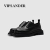 viplander解构男鞋真皮潮流鞋拼接底大头皮鞋男德比鞋128801-B 饮奶牛款 42