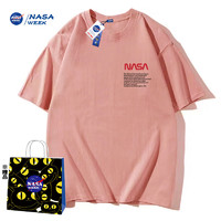 NASA WEEK 官网新品2024纯棉短袖t恤男女潮牌上衣情侣装T恤