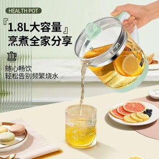 新飞 养生壶家用 1.8l 大容量 绿色标准款（塑料底）