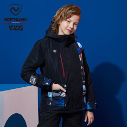 诺诗兰男童装_northland 诺诗兰 儿童滑雪服男童上衣防风保暖棉服外套