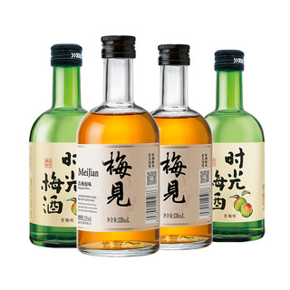 88VIP：MeiJian 梅见 爆卖年货、：MeiJian 梅见 青梅酒梅子酒330ml*2瓶+时光梅酒330ml*2瓶