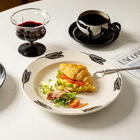 摩登主妇 摩罗影像复古陶瓷餐具碗盘碟家用2024新款高级感餐盘饭碗
