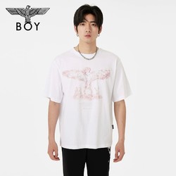 BOY LONDON 伦敦男孩 BOYLONDON夏短袖男女同款樱花宽松黑色潮牌T恤N01711