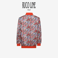 RUCOLINE Ruco Line如卡莱刺绣棒球服女印花棉服外套宽松商场同款
