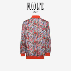 RUCOLINE Ruco Line如卡莱刺绣棒球服女印花棉服外套宽松商场同款