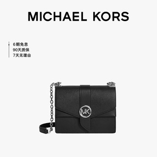 MICHAEL KORS 迈克·科尔斯 Greenwich系列 女士皮质斜挎包 32T1SGRC1L 黑色 小号