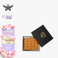 MCM 奢侈品 中性礼盒款Visetos Original系列干邑色人造革对折式钱包 MXSAAVI02CO001