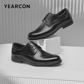 意尔康 夏季男士真皮商务皮鞋