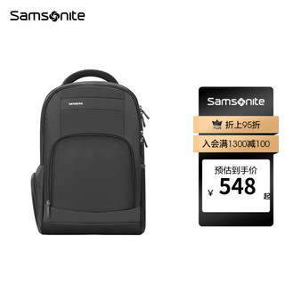 Samsonite 新秀丽 电脑包双肩包商务背包笔记本包休闲都市36B*09010黑色14英寸