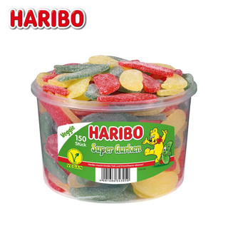 HARIBO   哈瑞宝小熊软糖qq糖橡皮糖 混合水果糖 桶装超级黄瓜1.35kg 【混合口味】黄瓜家庭装1.35KG