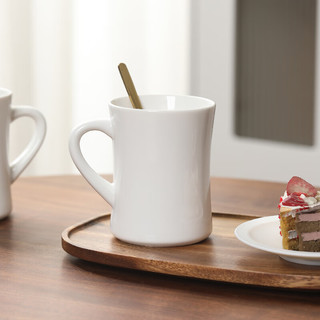 MULTIPOTENT 马克杯水杯茶杯办公杯白色全球五星级酒店尾货咖啡杯2个装