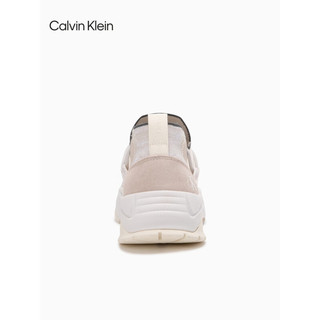 Calvin Klein Jeans24春夏男士复古皮革拼接厚底休闲运动老爹鞋YM00921 0I0-幻影灰 43
