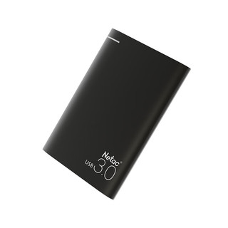 Netac 朗科 2TB USB3.0 移动硬盘 K9高端金属加密版 2.5英寸 梦幻黑 金属风范 轻巧便携