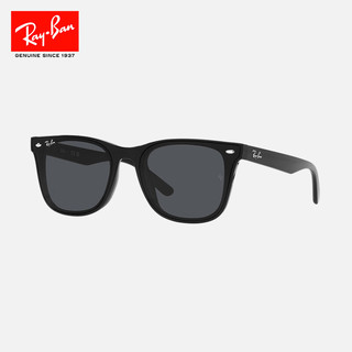 Ray-Ban 雷朋 RayBan）雷朋太阳镜2023方形眼镜大框时尚显脸小素颜0RB4391D 601/87黑色镜框深灰色镜片 尺寸65