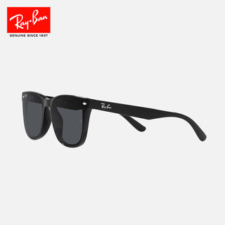 Ray-Ban 雷朋 RayBan）雷朋太阳镜2023方形眼镜大框时尚显脸小素颜0RB4391D 601/87黑色镜框深灰色镜片 尺寸65