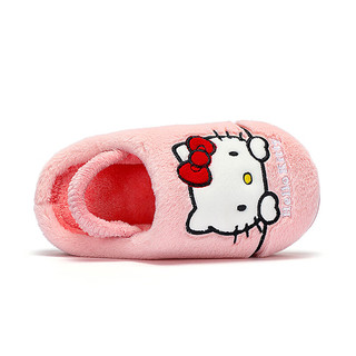 HELLOKITTY童鞋女童棉拖鞋冬季儿童保暖家居鞋室内加绒拖鞋2934粉色29 29码适合脚长约16.5cm