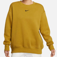NIKE 耐克 Sportswear Phoenix Fleece 女子Oversize风加绒圆领运动衫 DQ5734-716 橄榄色