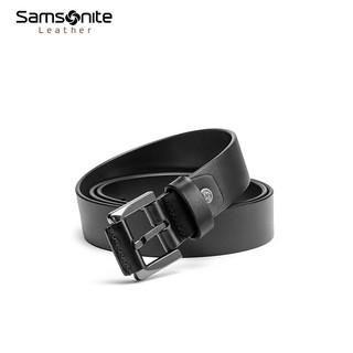 Samsonite新秀丽男士皮带都市休闲商务真皮腰带甄选 NQ1 黑色NQ1*09005