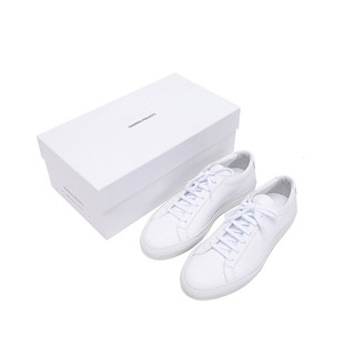 Common Projects 春夏 男士皮革系带休闲板鞋运动鞋CP小白鞋 1528 0506 白色 42