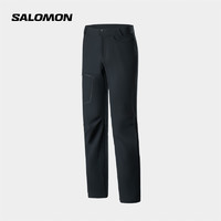 salomon 萨洛蒙 男款 户外运动休闲舒适透气多功能徒步长裤 WAYFARER PANTS 深黑色 C21060