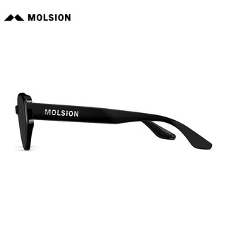 MOLSION 陌森 墨镜女2024年赵丽颖同款小框太阳镜防晒高级感眼镜MS3083 C10黑猫 不配度数