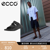 爱步（ECCO）拖鞋男夏季潮流百搭魔术贴勃肯鞋 科摩500904 黑色50090401001 42