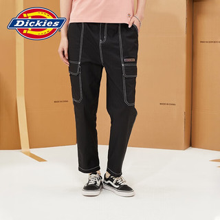dickies裤子女纯棉大侧兜休闲直筒裤DK010327 黑色 28 