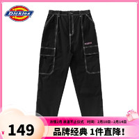 dickies裤子女纯棉大侧兜休闲直筒裤DK010327 黑色 29 