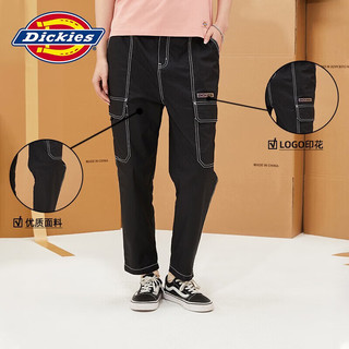 dickies裤子女纯棉大侧兜休闲直筒裤DK010327 黑色 29 