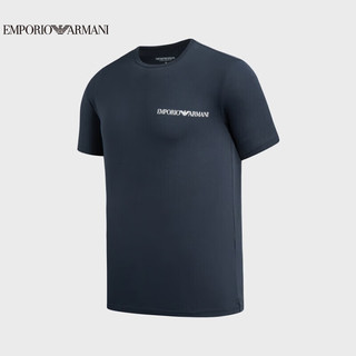 阿玛尼EMPORIO ARMANI男装23春夏EAU男士舒适T恤衫（两件装） XL 50836藏青色绿色