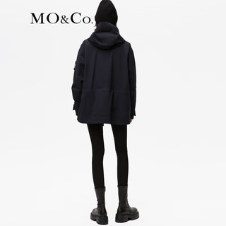 MO&Co.2023冬【防水透湿】可拆内胆连帽鸭绒羽绒服MBC4EIN020 黑色 S/160