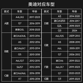 祁丰（Keyf）适用于奥迪A3 A4L A5 A6L Q3 Q5Q7Q5L碳纤维纹路档把套盖档位壳套 【D款】有S标