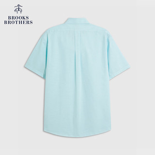 布克兄弟（BrooksBrothers）男士24早春免烫牛津纺纯色休闲衬衫 4007-浅绿色 XS