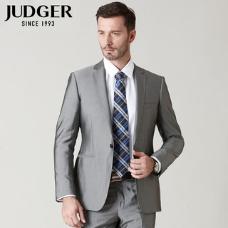 庄吉（Judger）商务休闲男士西服抗皱职业上班单西装外套 浅灰色 170/96B
