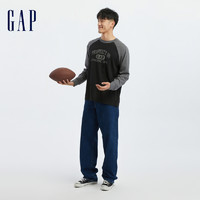 Gap 盖璞 男装春秋纯棉美式复古桶型裤牛仔裤高级潮流时尚长裤514098