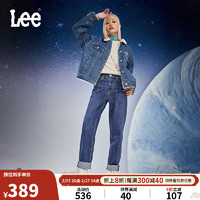 Lee 411舒适版型中浅蓝色女牛仔裤显瘦潮流休闲 中浅蓝色 25