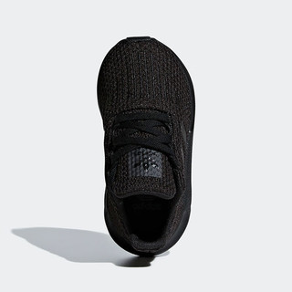 adidas 阿迪达斯 运动板鞋男女婴童鞋官网SWIFT RUN I缓震耐磨户外运动鞋 F34321 黑色 115mm 20码