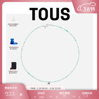 TOUS 桃丝熊 Camille系列天河石/宝石项链基础链 蓝色