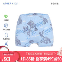 Aimer kids爱慕儿童男童天使小裤MODAL印花男孩中腰平角裤/三角裤AK223E961 开口裆越野车AK223E964 170