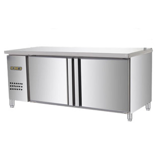 苏勒工作台冰柜厨房操作台冷冻冷藏保鲜冰箱   冷藏冷冻  150x60x80cm