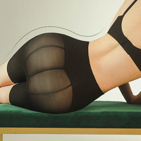 素肌良品3D收腹提臀裤女强力收小肚子束腰翘臀丰胯塑身裤产后塑形 【超值2条装】裸色肤+裸色肤 L（适合101-120斤）