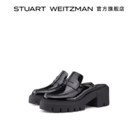 Stuart Weitzman/SW SOHO MULE 春夏一脚蹬厚底穆勒鞋女 黑 SW3502033-BLK 37