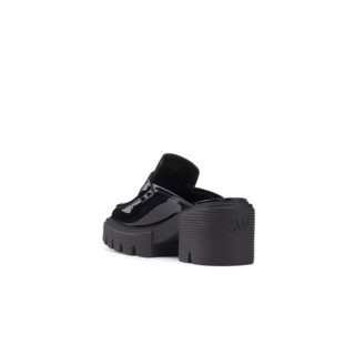 Stuart Weitzman/SW SOHO MULE 春夏一脚蹬厚底穆勒鞋女 黑 SW3502033-BLK 36.5