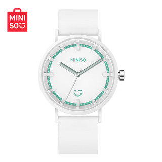 名创优品（MINISO）女士手表潮流时尚超薄手表硅胶石英表款腕表 3021-白色