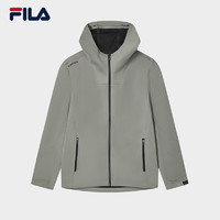 FILA 斐乐男士梭织外套2024春基础简约时尚休闲连帽外套 乌蕨绿-KK 175/96A/L